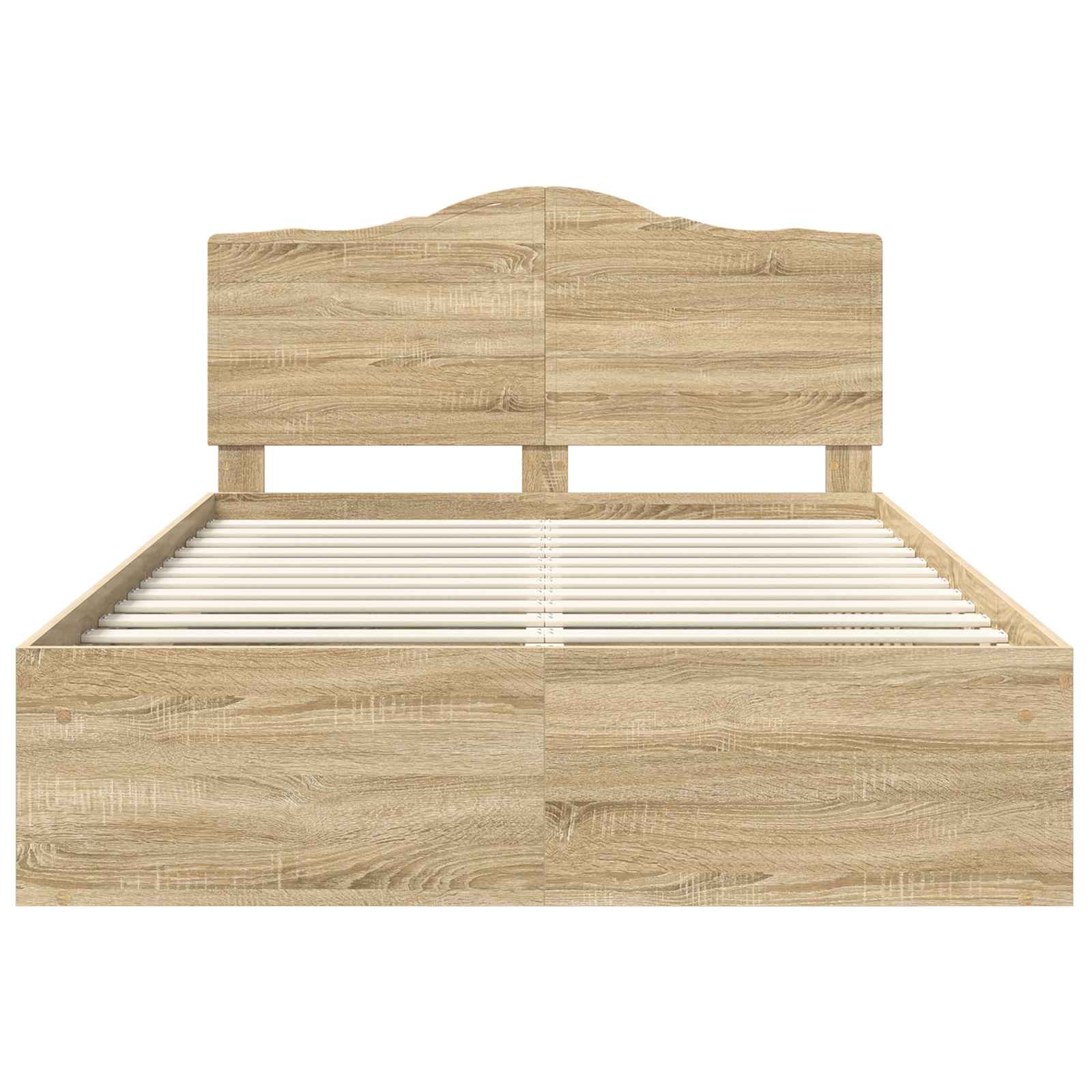 Sengestamme med hodegjerde Sonoma 160 x 200 cm Massiv furu - Bilde 7