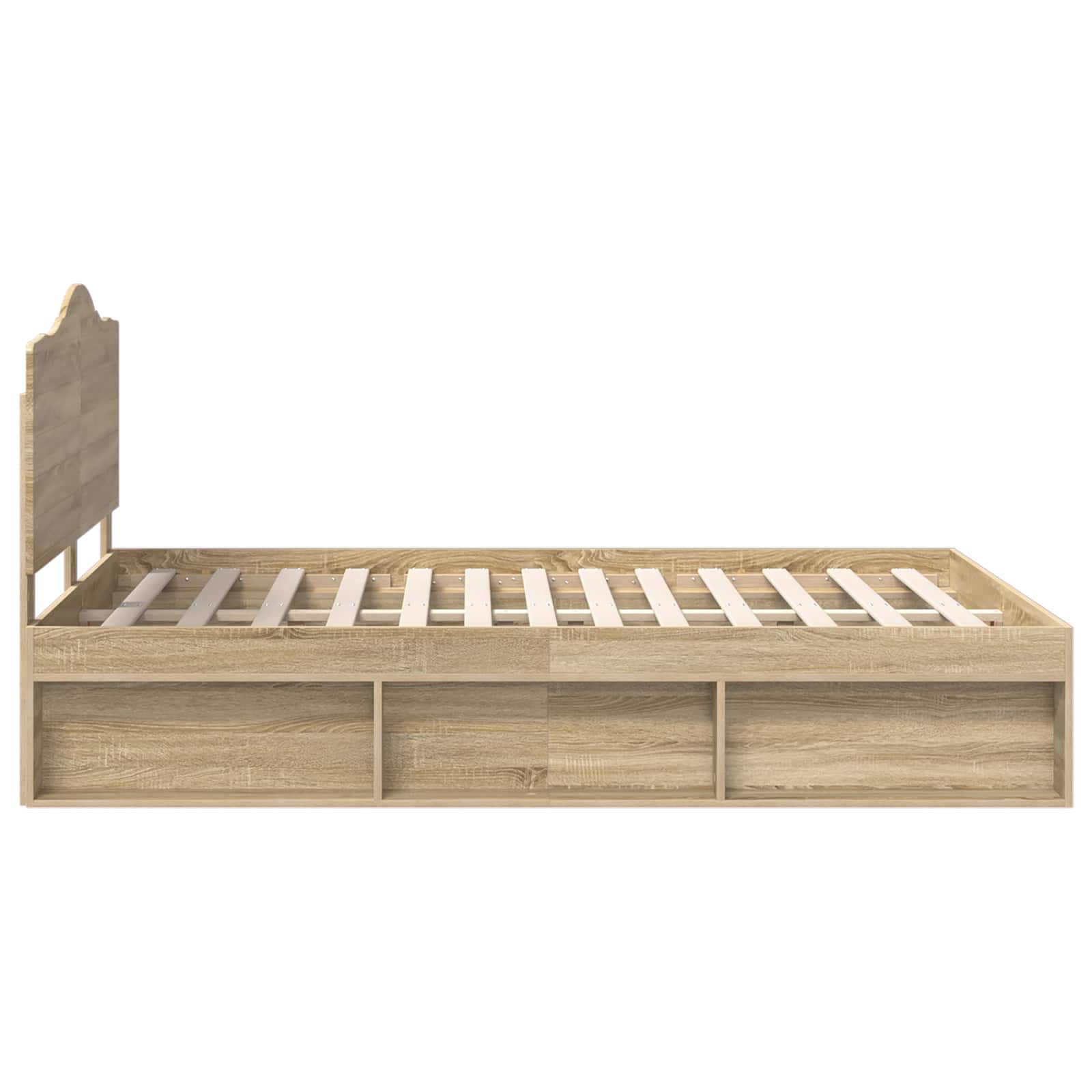 Sengestamme med hodegjerde Sonoma 160 x 200 cm Massiv furu - Bilde 8