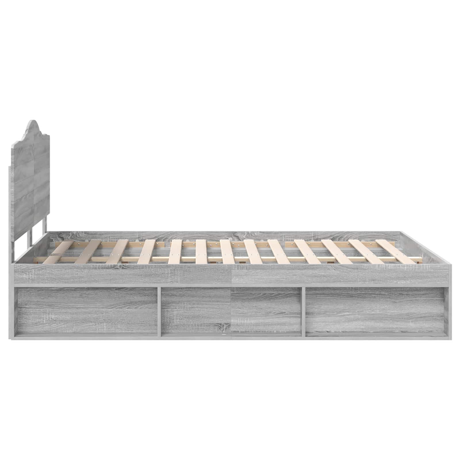 Bedframe Grijs Sonoma 140 x 190 cm Massief grenenhout image 8