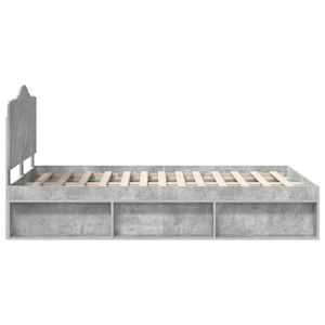 Rám postele s čelo Beton 120 x 200 cm Masivní borové dřevo - obrázek 8