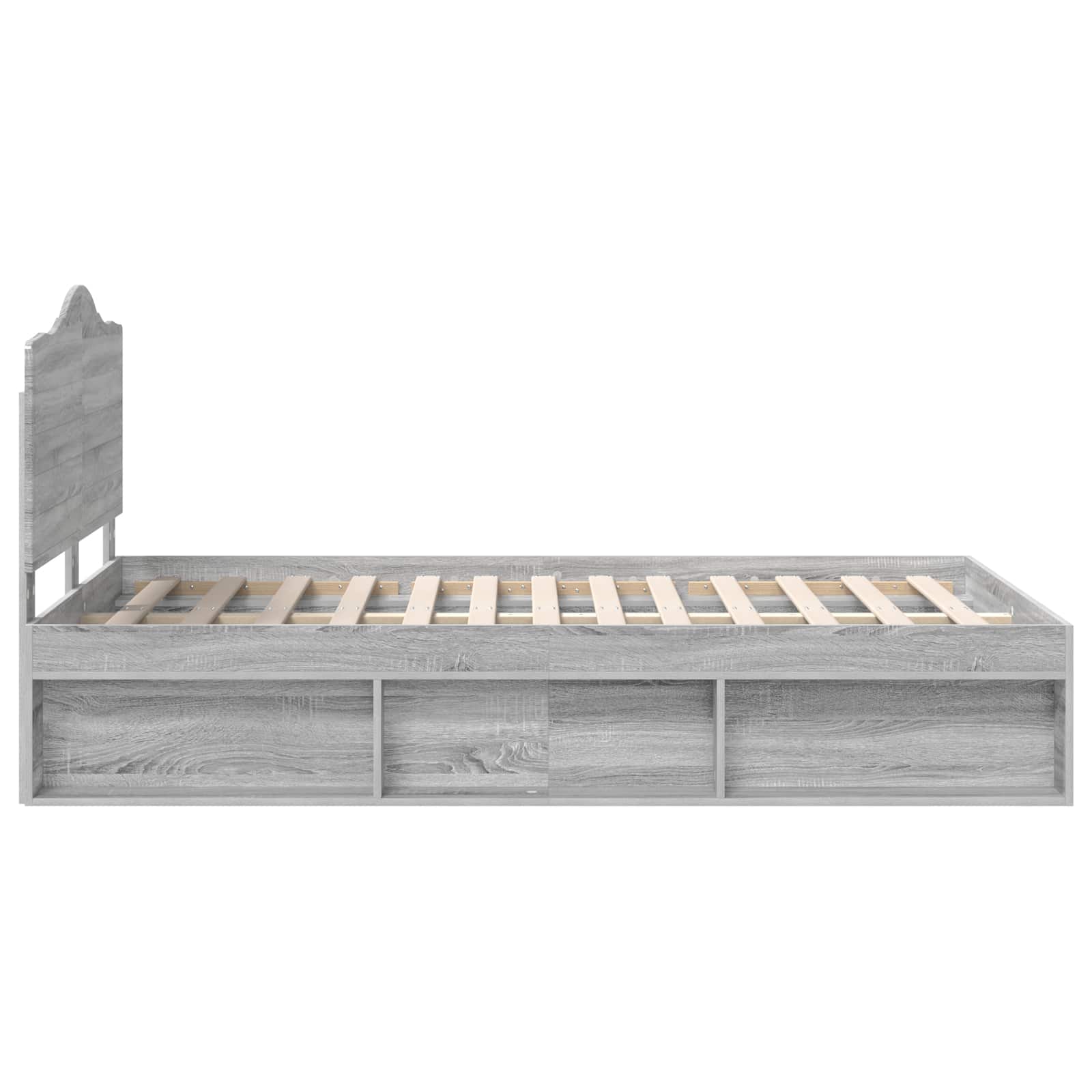 Bedframe Grijs Sonoma 120 x 200 cm Massief grenenhout image 8