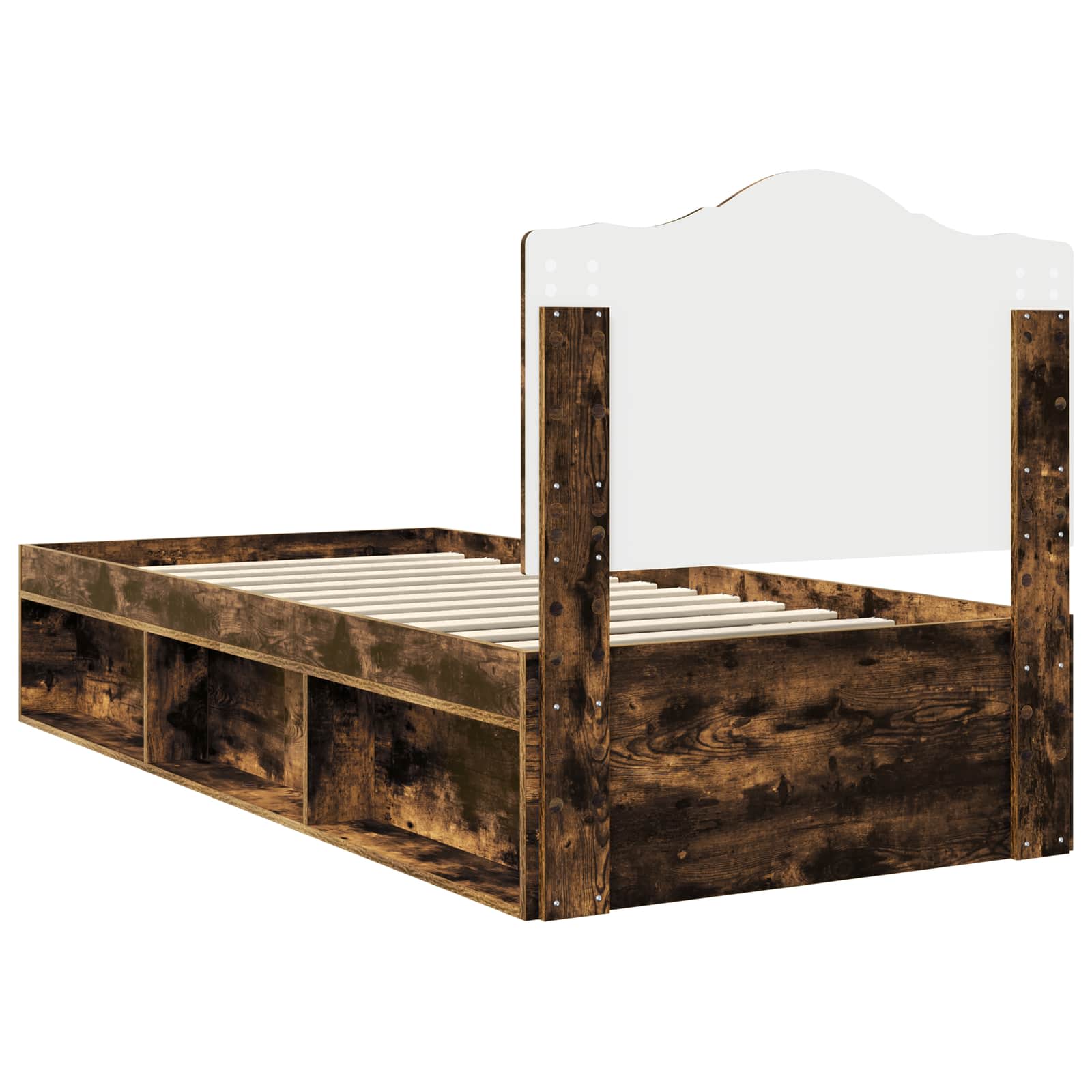 Voodi raam peaga Suitsetatud tamm 90 x 200 cm Tahke mänd 9 Kõik vajalik sinu aeda ja koju! Voodi raam peaga Suitsetatud tamm 90 x 200 cm Tahke mänd - Image 9