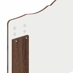 Rám postele s čelo Hnědý dub 90 x 200 cm Masivní borové dřevo - obrázek 11