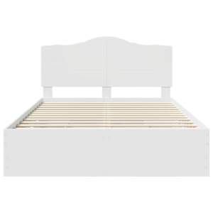 Rám postele se zásuvkou Bílá 140 x 190 cm Inženýrské dřevo - obrázek 7