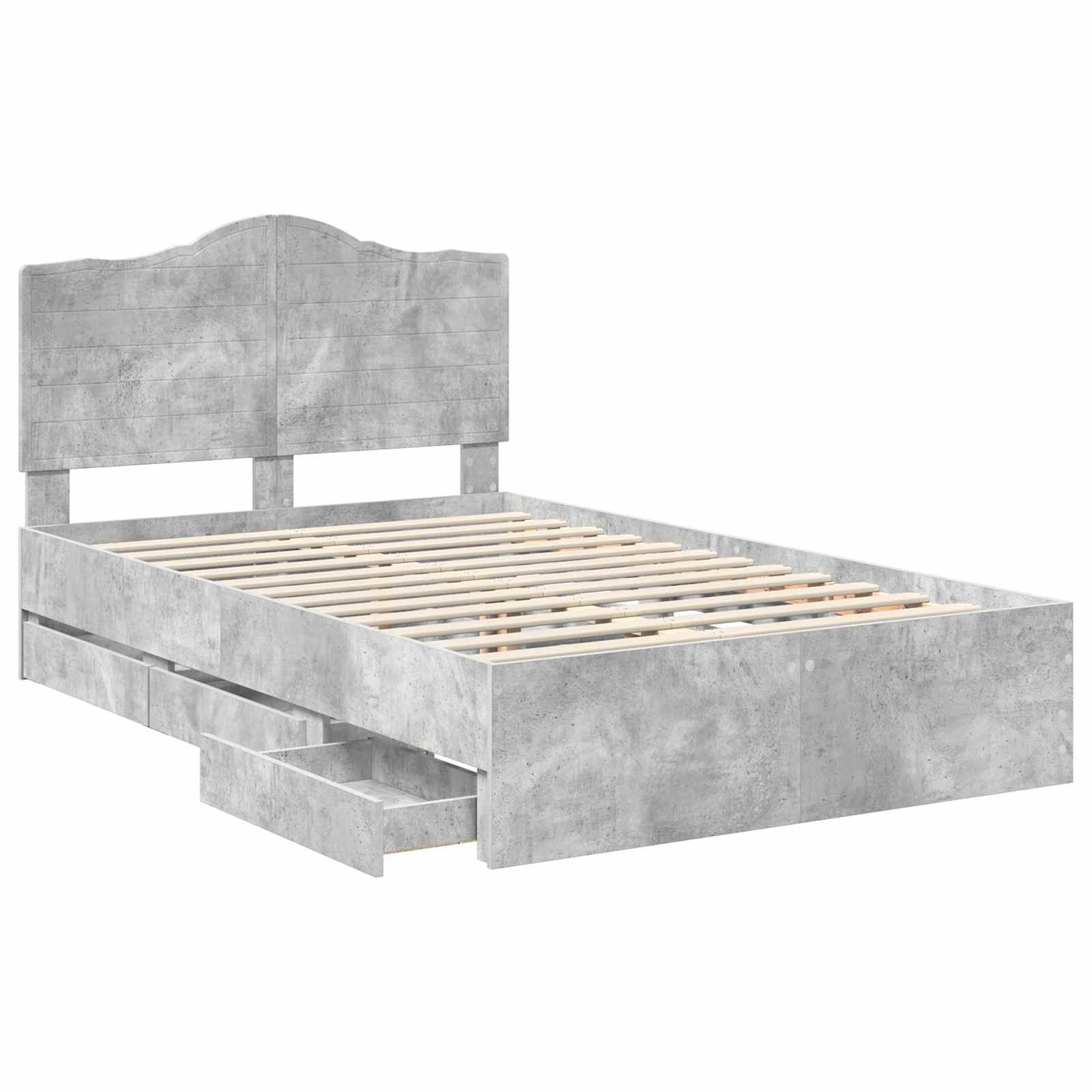 Voodi raam sahtliga peaga Betoonhall 120 x 190 cm Inseneripuit 5 Kõik vajalik sinu aeda ja koju! Voodi raam sahtliga peaga Betoonhall 120 x 190 cm Inseneripuit - Image 5