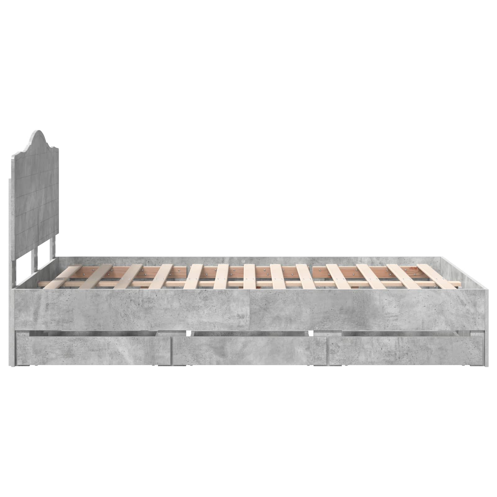 Voodi raam sahtliga peaga Betoonhall 120 x 190 cm Inseneripuit 9 Kõik vajalik sinu aeda ja koju! Voodi raam sahtliga peaga Betoonhall 120 x 190 cm Inseneripuit - Image 9