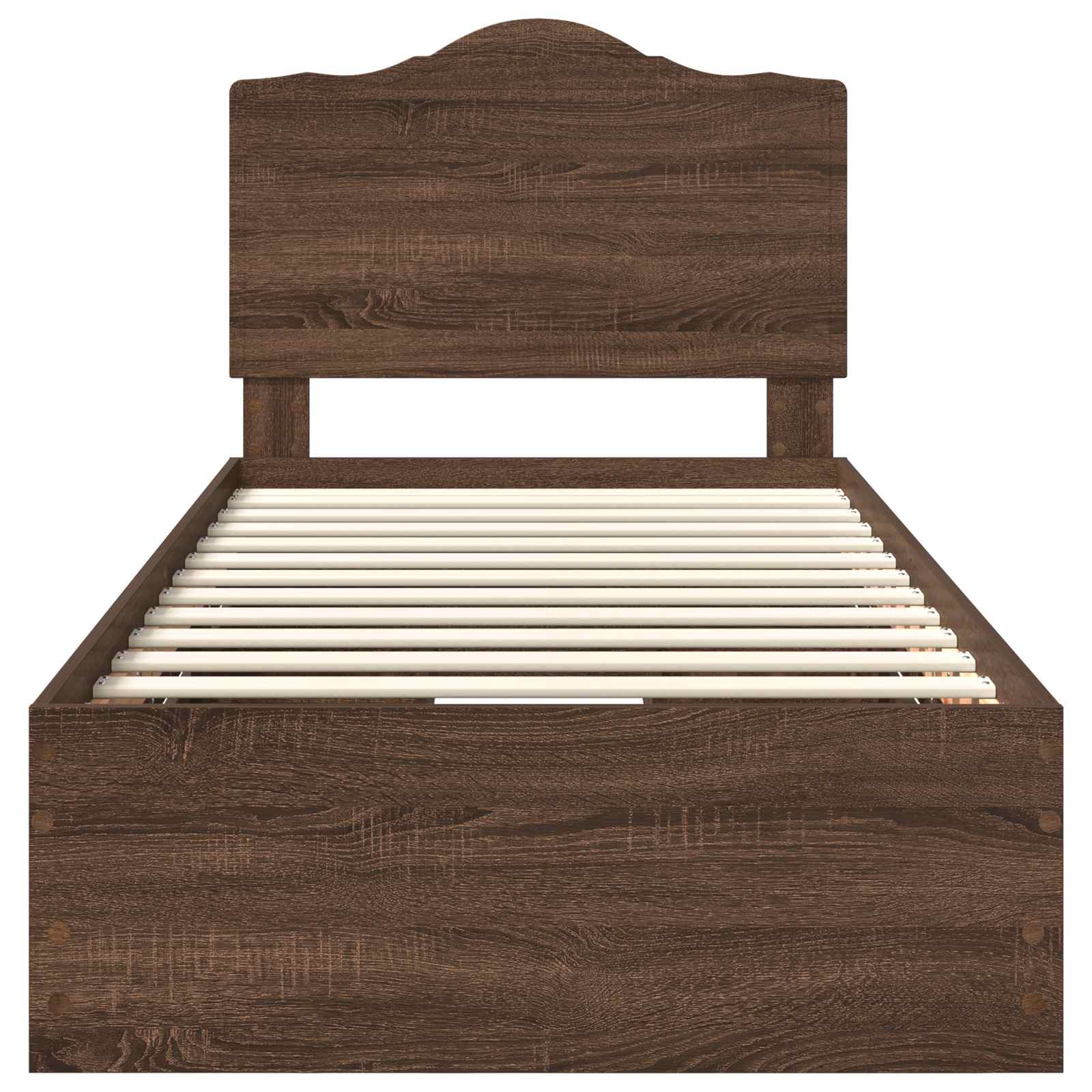 Voodi raam sahtliga peaga Pruun tamme 90 x 190 cm Inseneripuit 77 Kõik vajalik sinu aeda ja koju! Voodi raam sahtliga peaga Pruun tamme 90 x 190 cm Inseneripuit - Image 8