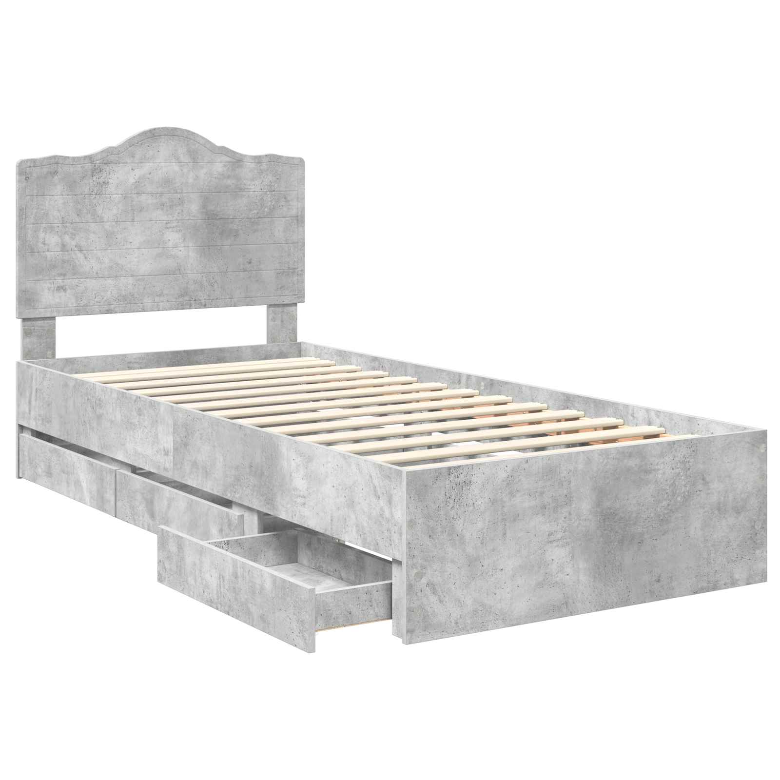 Voodi raam sahtliga peaga Betoonhall 90 x 200 cm Inseneripuit 120 Kõik vajalik sinu aeda ja koju! Voodi raam sahtliga peaga Betoonhall 90 x 200 cm Inseneripuit - Image 5