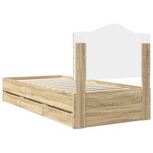 Rám postele se zásuvkou Sonoma dub 75 x 190 cm Inženýrské dřevo - obrázek 10