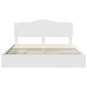 Postel s úložným prostorem Bílá 180 x 200 cm kompozitní dřevo - obrázek 8