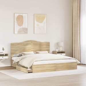 Postel s úložným prostorem s čelo Sonoma dub 180 x 200 cm - obrázek 3