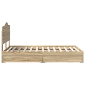 Postel s úložným prostorem s čelo Sonoma dub 135 x 190 cm - obrázek 9