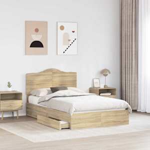 Postel s úložným prostorem s čelo Sonoma dub 120 x 190 cm - obrázek 3