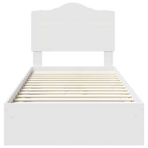 Postel s úložným prostorem Bílá 90 x 200 cm kompozitní dřevo - obrázek 8