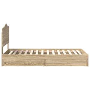 Postel s úložným prostorem s čelo Sonoma dub 90 x 190 cm - obrázek 9