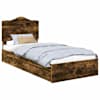 vidaXL Laos voodi sahtliga Suitsetatud tamm 90 x 190 cm Tehispuit