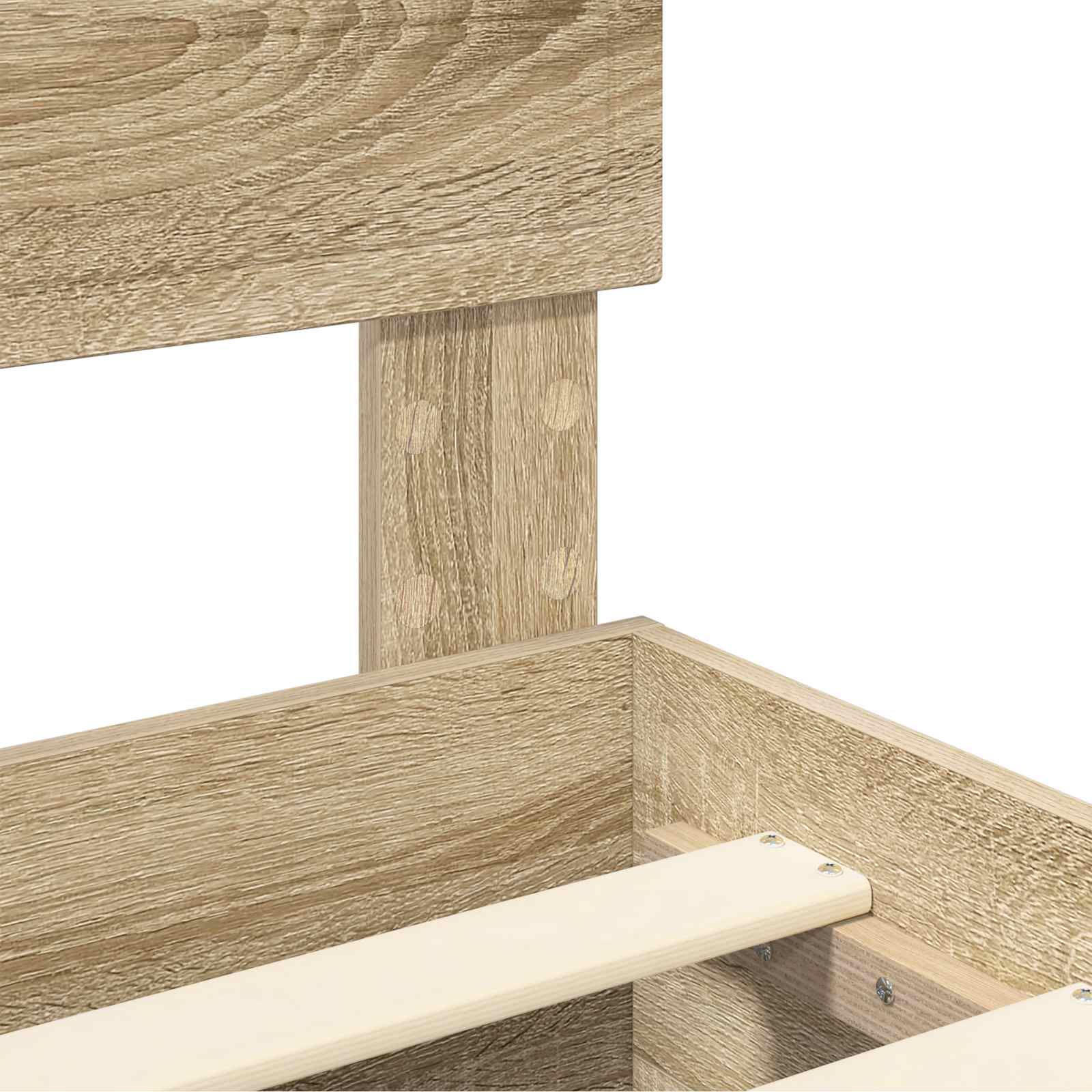 Konstrukcija postelje Sonoma hrast 140 x 190 cm Konstruiran les - slika 11