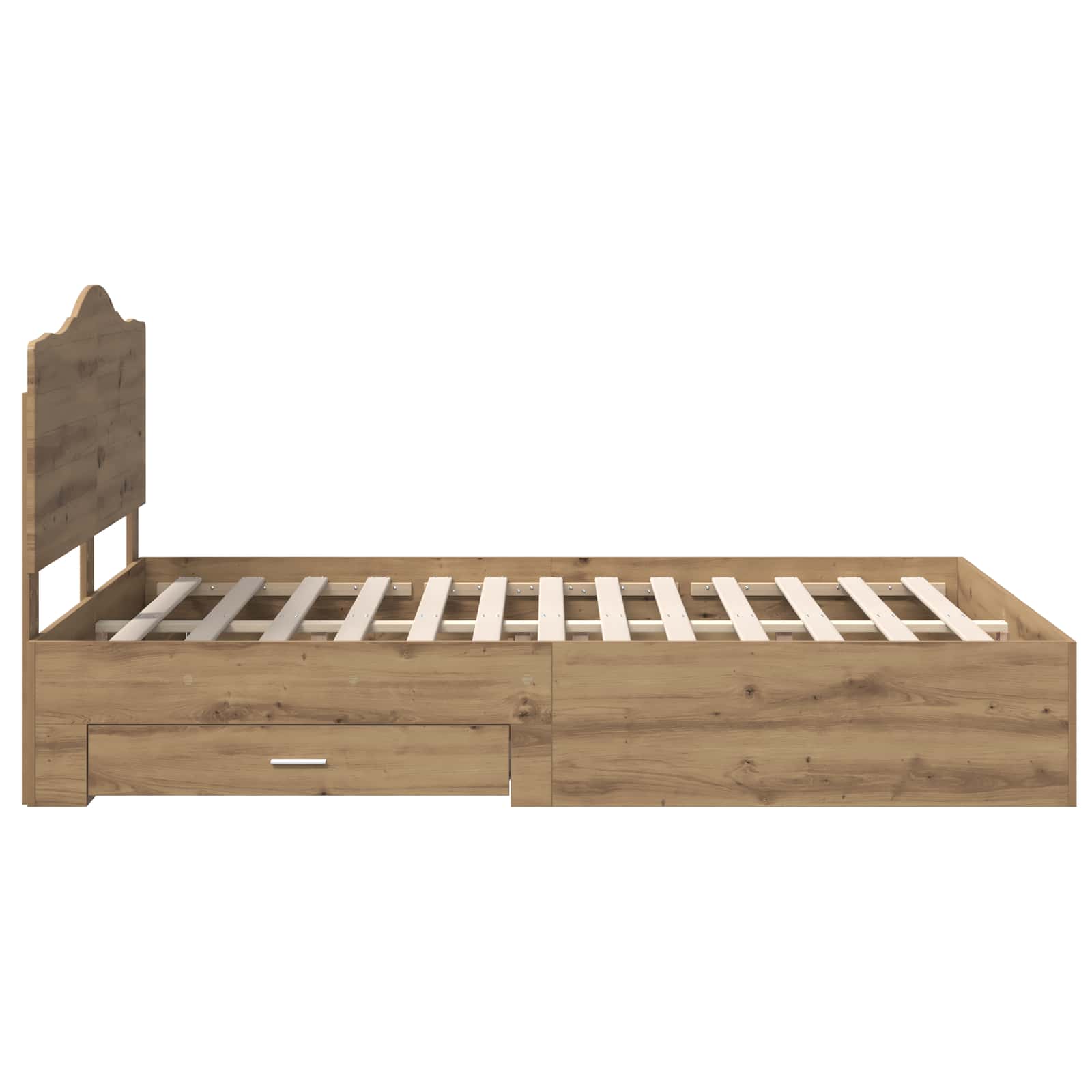 Voodi raam peaga sahtliga Käsitööpuu 140 x 190 cm Tehispuit 9 Kõik vajalik sinu aeda ja koju! Voodi raam peaga sahtliga Käsitööpuu 140 x 190 cm Tehispuit - Image 9