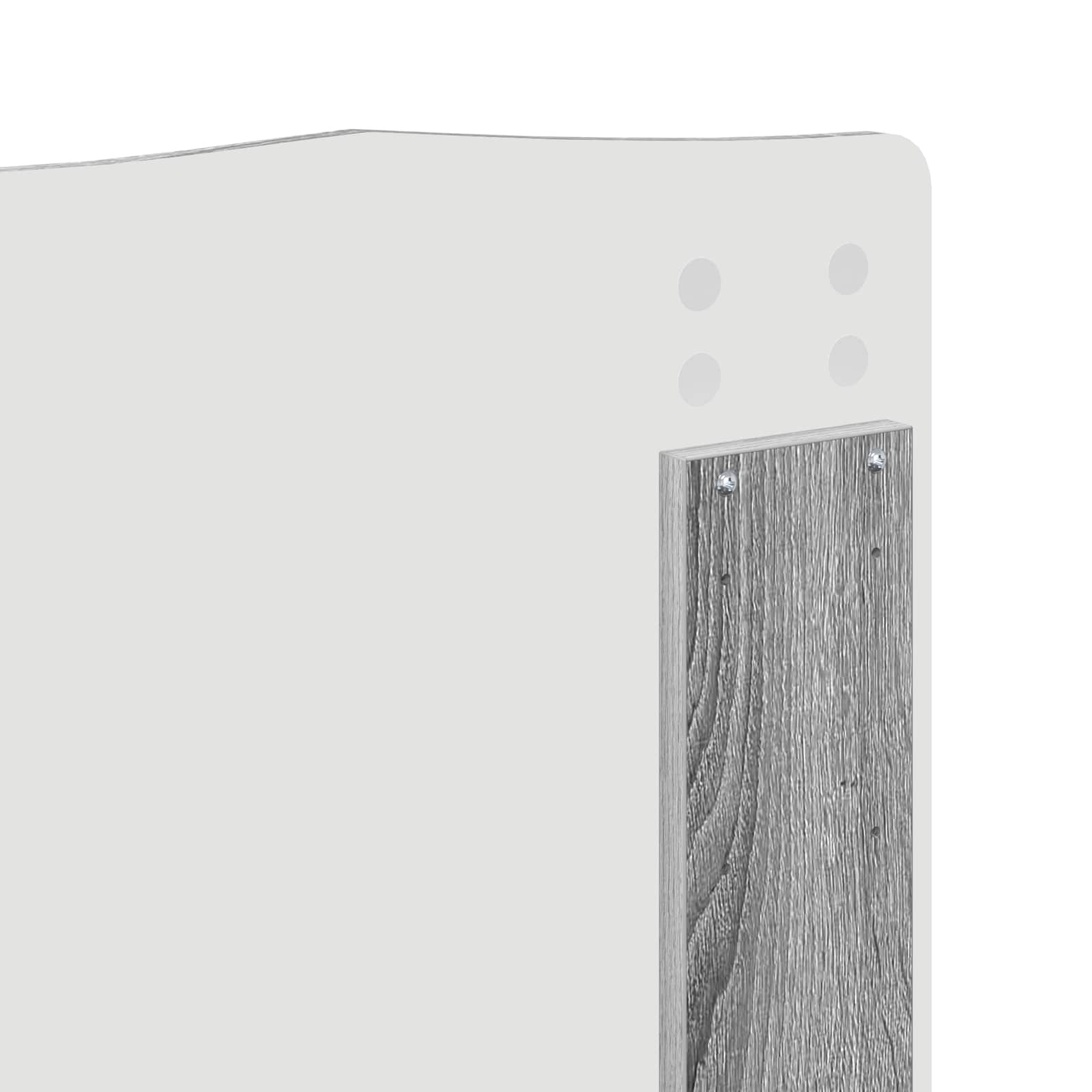 Konstrukcija postelje Siva Sonoma 135 x 190 cm Konstruiran les - slika 12