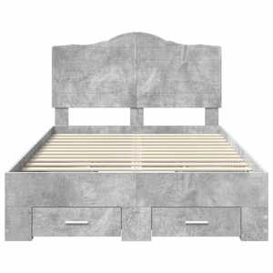 Rám postele s čelo Betonově šedá 120 x 200 cm kompozitní dřevo - obrázek 7