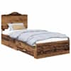 vidaXL Voodi raam Vana puit 90 x 200 cm Tehispuit