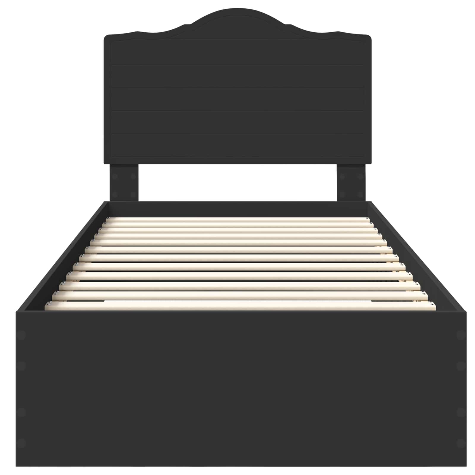 Voodi raam peaga sahtliga Must 75 x 190 cm Tehispuit 7 Kõik vajalik sinu aeda ja koju! Voodi raam peaga sahtliga Must 75 x 190 cm Tehispuit - Image 7