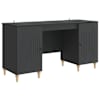 vidaXL Laud Must 142,5 x 50 x 75 cm Tehispuit