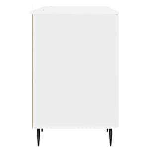 Stůl Bílá s vysokým leskem 142,5 x 50 x 75 cm Kompozitní dřevo - obrázek 6