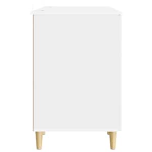 Stůl Bílá s vysokým leskem 142,5 x 50 x 75 cm Kompozitní dřevo - obrázek 6