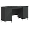 vidaXL Laud Must 142,5 x 50 x 75 cm Tehispuit