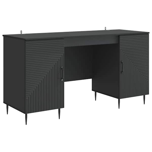 vidaXL Laud Must 142,5 x 50 x 75 cm Tehispuit