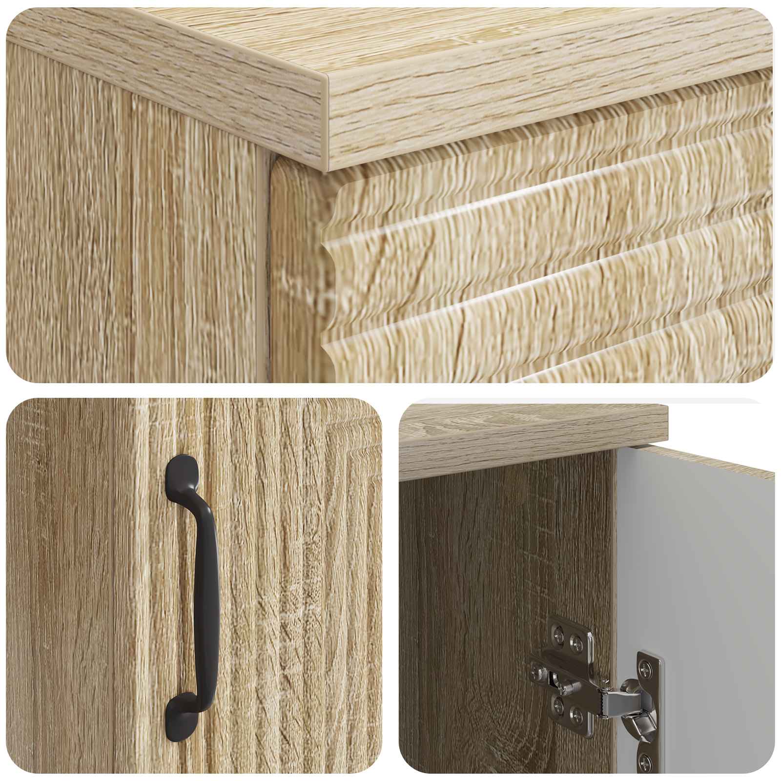 Miza s polico Sonoma hrast 142,5 x 50 x 75 cm Inženirski les - slika 7