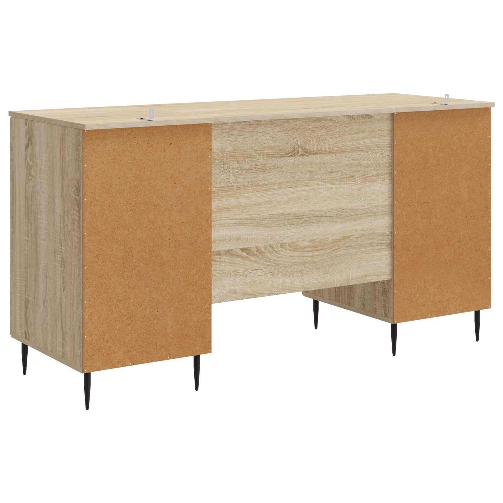 Miza s polico Sonoma hrast 142,5 x 50 x 75 cm Inženirski les - slika 6