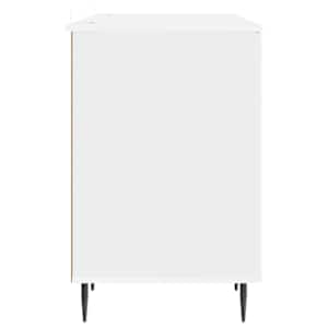 Stůl Bílá s vysokým leskem 142,5 x 50 x 75 cm Kompozitní dřevo - obrázek 6