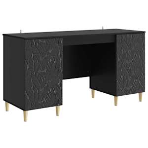 vidaXL Laud Must 142,5 x 50 x 75 cm Tehispuit