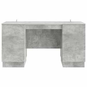 Stůl s policí Betonově šedá 142,5 x 50 x 75 cm Kompozitní dřevo - obrázek 5