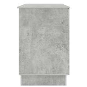 Stůl s policí Betonově šedá 142,5 x 50 x 75 cm Kompozitní dřevo - obrázek 6