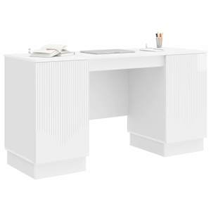 Stůl Bílá s vysokým leskem 142,5 x 50 x 75 cm Kompozitní dřevo - obrázek 2