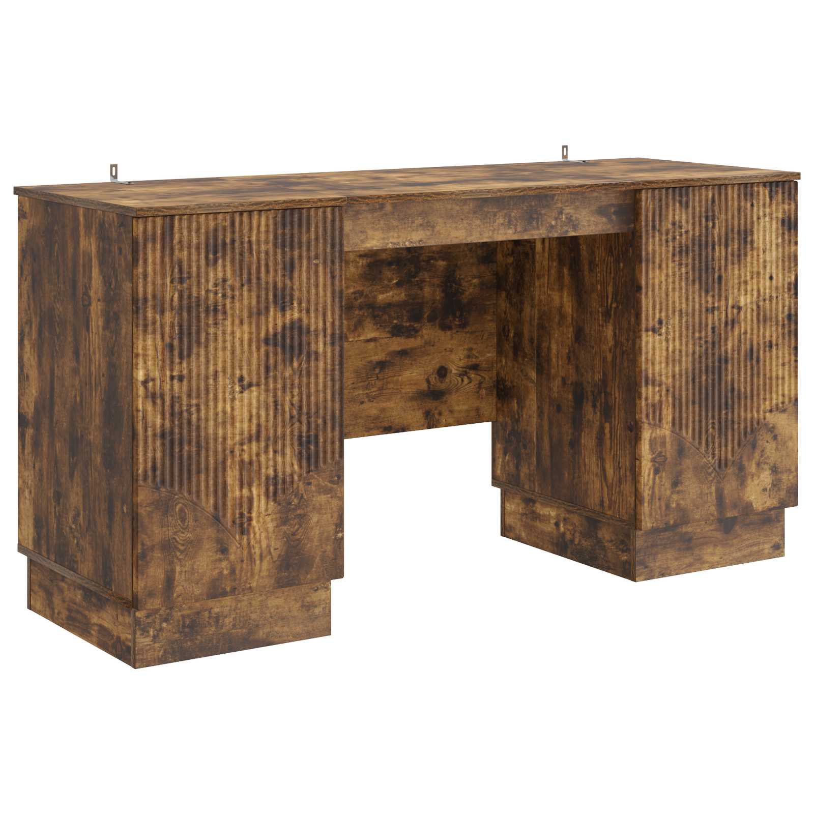 Γραφείο με ράφι Καπνισμένο Ξύλο Δρυός 142,5 x 50 x 75 εκ.