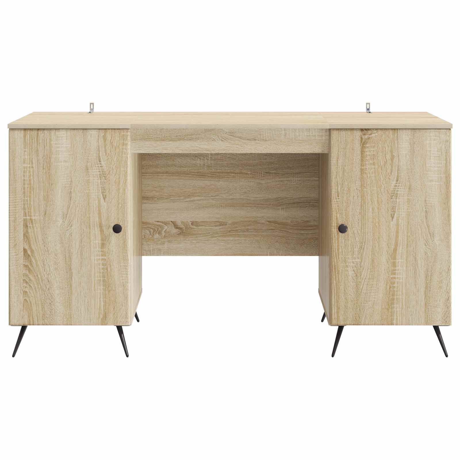 Miza s polico Sonoma hrast 142,5 x 50 x 75 cm Inženirski les - slika 4