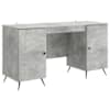 vidaXL Laud Betoonhall 142,5 x 50 x 75 cm Tehispuit