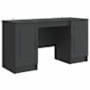 vidaXL Laud Must 142,5 x 50 x 75 cm Tehispuit