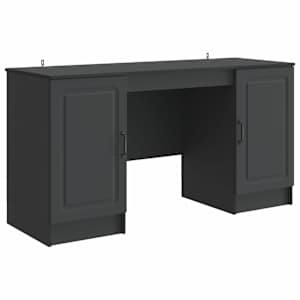 vidaXL Laud Must 142,5 x 50 x 75 cm Tehispuit