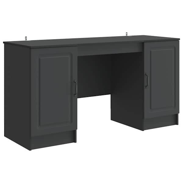 vidaXL Laud Must 142,5 x 50 x 75 cm Tehispuit