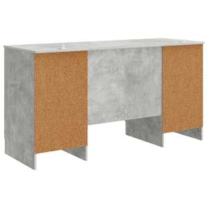 Stůl s policí Betonově šedá 142,5 x 50 x 75 cm Kompozitní dřevo - obrázek 7