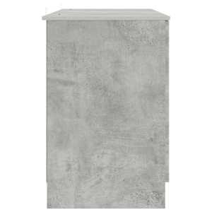 Stůl s policí Betonově šedá 142,5 x 50 x 75 cm Kompozitní dřevo - obrázek 6