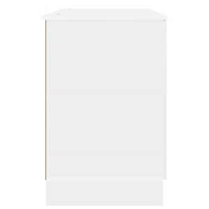 Stůl Bílá s vysokým leskem 142,5 x 50 x 75 cm Kompozitní dřevo - obrázek 6