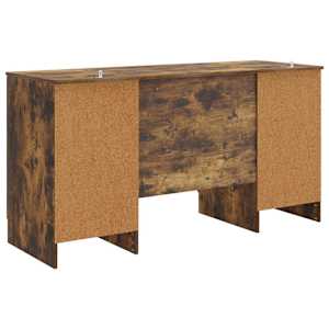 Stůl s policí Kouřový dub 142,5 x 50 x 75 cm Kompozitní dřevo - obrázek 7