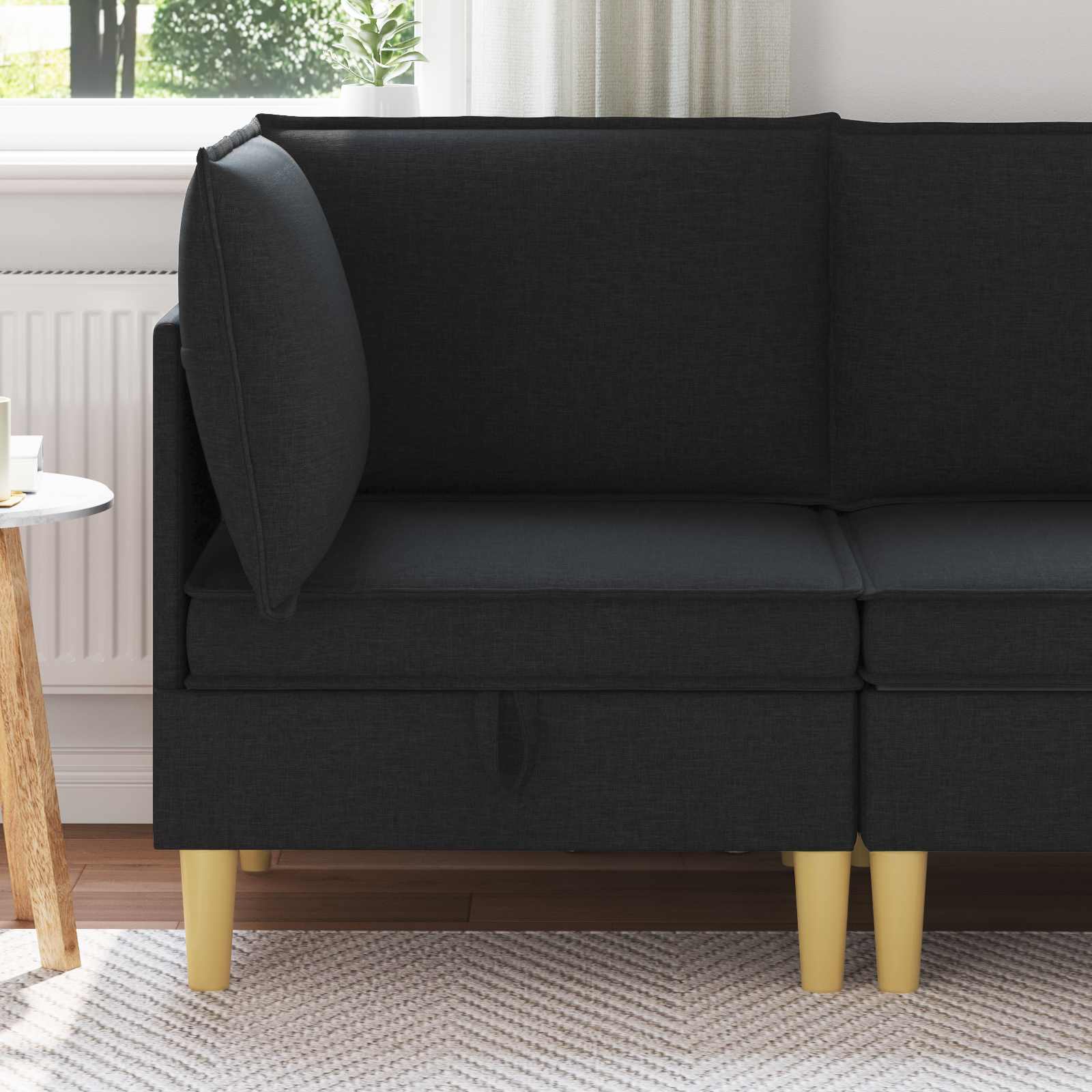 vidaXL Sofa cu Depozitare Țesătură