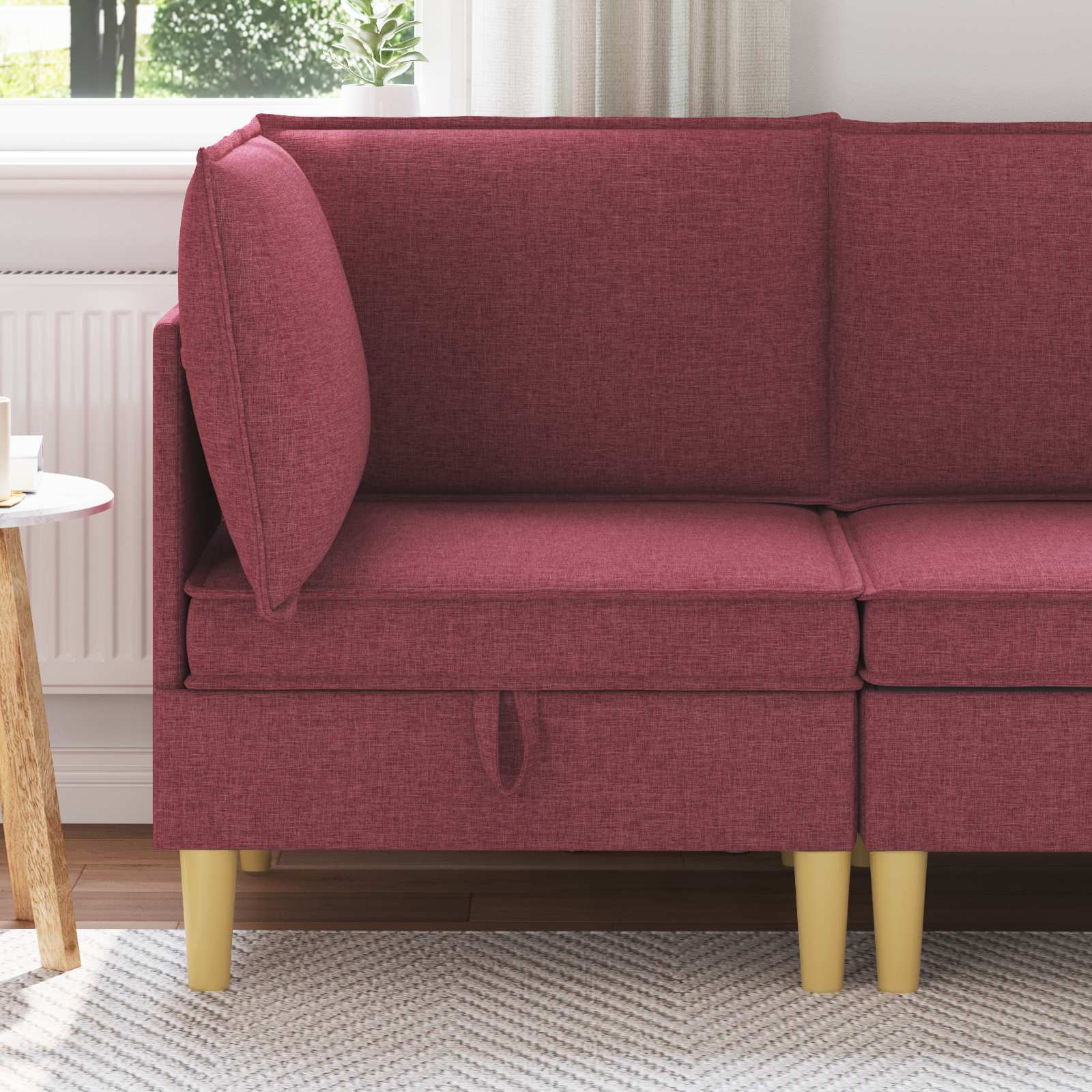 vidaXL Sofa cu Depozitare Țesătură